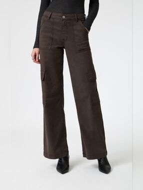 Mavi  Brown Alva High-Rise Straight Cargo Pants